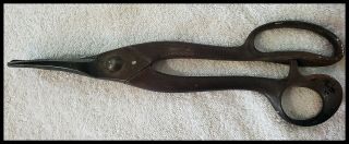 Vintage Rare Brevete S G D G Tin Snips Scissors Tool No.  30 Made In France