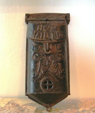 Antique Cast Iron Standard No.  2 Mail Box