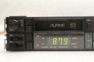 Alpine 7272 Car Stereo Cassette Player AM/FM - Old School READ ADD VINTAGE 2