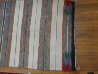 vintage Navajo double saddle blanket rug 68 