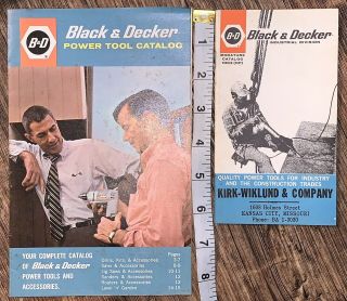Vintage 1963 - 64 Black & Decker/dewalt Power Tool & Industrial Division Catalogs