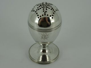 Fine Georgian George Iii Solid Sterling Silver Pepper Pounce Pot London 1803