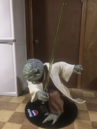 Star Wars Life Size Yoda Statue (Pepsi) Limited Edition Episode III 1328/2000 3