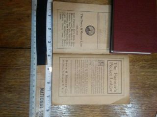 John Deere & Mansur Co.  1923 Farmers Pocket Ledger Antique Farming Book 3