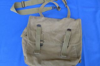 Wwii Us M1936 Musette Bag Dated 1942 Des Moines Glove & Mfg Co.  Ww2