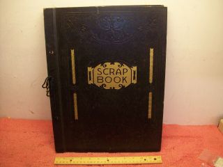 Vintage Scrap Book Photo Photograph Album 15 Pages String Binded 16 " X11 "