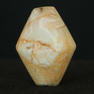 Kyra - Ancient Agate Bead - 19.  6 Mm Long - Medieval Sahara