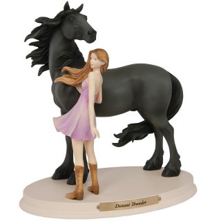 Horse Whispers Distant Thunder Figurine - No Longer Crafted