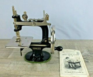 Vintage Singer Child’s Sewing Machine Model 20 - 10 W Instructions