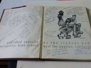 SIGNED???? JUDY GARLAND High School Yearbook Chieftain University High 1940 3