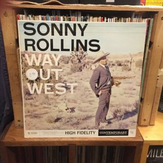 Sonny Rollins - Way Out West - 2nd Mono Pressing - 1959 Jazz Lp - Brown/manne