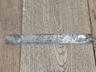 Vintage Metal Ruler/l.  S.  Starrett Co.  6 " Steel Rule No.  608 Machinist Tool