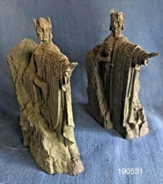 Lord Of The Ring Argonath Bookends Sideshow Weta 2002 Gondor Tolkien Statue Pair