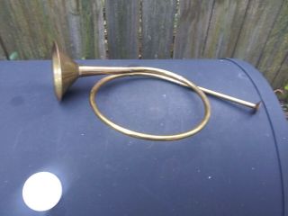 Vintage Brass French Fox Horn Wall Hanging Decor