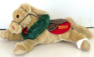 Legendary Wells Fargo Tan Horse Toys R Us 2003 Stuffed Plush W/wreath & Saddle
