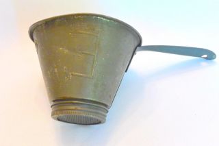 Vintage Nesco One Pint Tin Canning Strainer Funnel,  Country Kitchen Ware