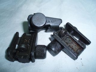 M1 Carbine Stamped Adjustable Rear Sight,  I.  R.  Co Marked,  Wwii