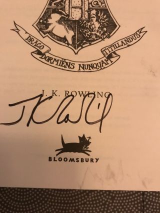 JK ROWLING - Signed Harry Potter & The Half Blood Prince - HC - W/ Dust Jacket 3