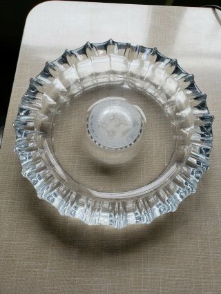 Vintage United States Senate Glass Ashtray 10 "