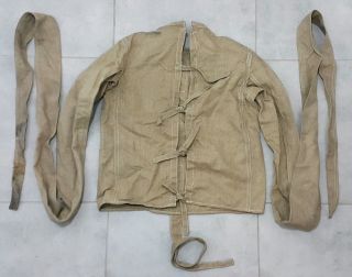 Autentic Vintage Straitjacket From Madhouse Military Surplus Army Straigh Jacket