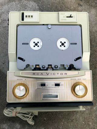 Vtg RCA 1YC - 11 Tube Cartridge Player & Recorder w/ Tape Cassette WATCH VIDEO 2