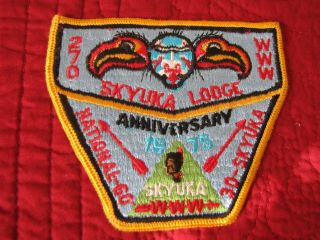 Skyuka 270 Boy Scout 1975 Anniversary Patch & Neckerchief Palmetto Council