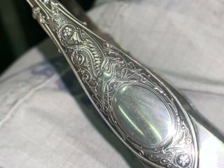Whiting Sterling Silver Ice Tongs Arabesque
