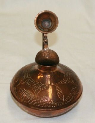 Vintage Hand Hammered Copper small pot pitcher - Made in Albania 4 