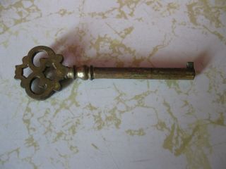 Vintage Antique Sheleton Key 3 1/4 " Long