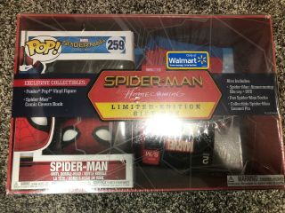 Funko Pop Spider - Man Homecoming: Pop 259 & Blu - Ray Limited - Edition Gift Box