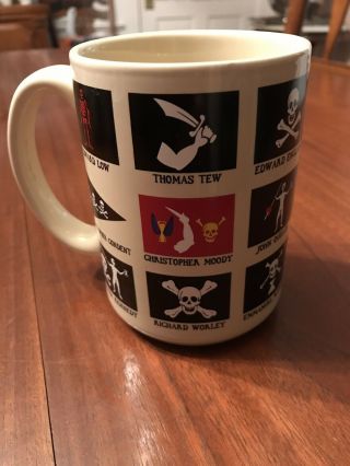 Pirate Flags Of The Seven Seas 12oz Coffee Tea Mug Cup Famous Pirates Blackbeard