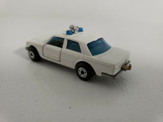 Vintage Matchbox Superfast Police Mercedes 450 SEL Diecast Made in England RARE 3