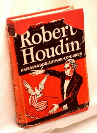 Memoirs Of Robert - Houdin Magic Book - 1st Ed - Biography - French Stage Trick Illusion