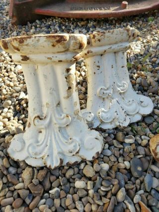 Set Of 4 Cast Iron Bath Feet,  Antique,  Unusual Design
