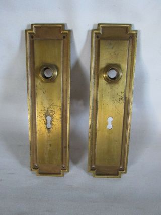 Antique Door Knob Backplates,  Heavy Brass Or Bronze?,  Sargent,  Old House Salvage