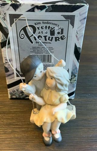 Kim Anderson Figurine Pretty As A Picture Enesco “our First Year.  ” Swing