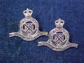 Orig Post Ww2 Matching Collar Badges " Wnsr " West Nova Scotia Regiment