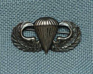 Wwii - Korean War U.  S.  Army Airborne Paratrooper Jump Wings Badge