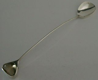 LONG STERLING SILVER MODERNIST ARTS AND CRAFTS SPOON 1974 CHRYSTAL SET 2