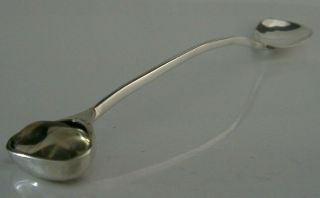 LONG STERLING SILVER MODERNIST ARTS AND CRAFTS SPOON 1974 CHRYSTAL SET 3