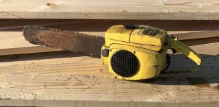 Vintage Mcculloch Mac 10 - 10 Chainsaw For Parts/repair With Chain & Bar