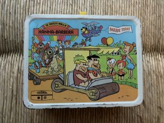 Vintage 1977 The Fantastic World Of Hanna - Barbera Metal Lunch Box