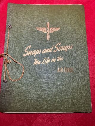 Vintage Ww2 Army Air Force Scrap Book