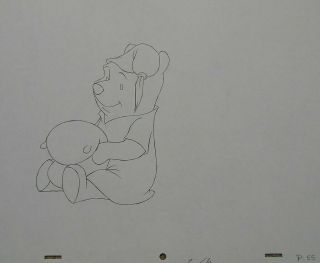 Walt Disney Animation Art Cel Production Drawing Winnie The Pooh Bear Honey 31