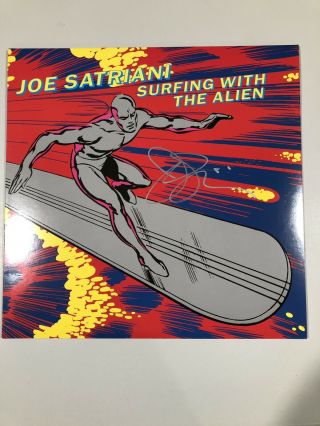 Joe Satriani Autographed Surfing With The Alien Lp