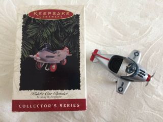 1996 Hallmark Keepsake Ornament Kiddie Car Classics 3 Murray Airplane