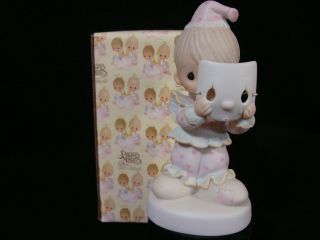 Precious Moments - Happy Face Clown " Put On A Happy Face " Limited Edition 1983