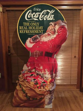 Lifesize Coca Cola Christmas Santa Claus 6 