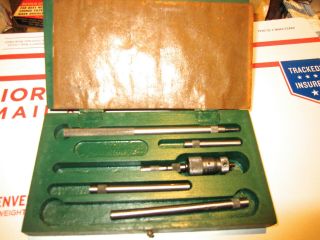 Vintage Good Quality Fleming Mfg.  Co.  Inc.  No.  1225 Machinist Depth Micrometer