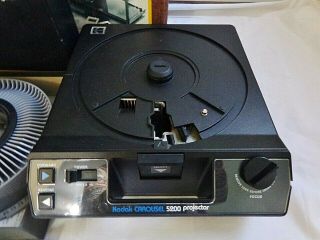 Vintage Kodak Carousel 5200 Slide Projector W/Remote Slide Tray Box 3